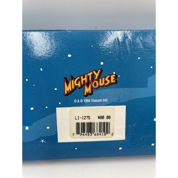 Vintage 1994 Fossil Mighty Mouse Pin Original Tin - Picture 3 of 6